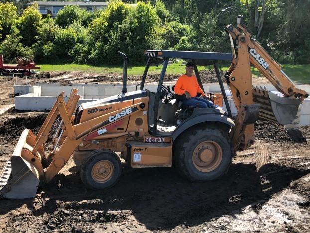 A recent grading excavation company job in the  area